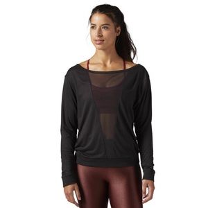 Reebok v mesh long sleeve activewear top